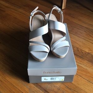 Nude Wedge Sandals